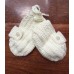 Crochet bonnet & bootie set - Ivory